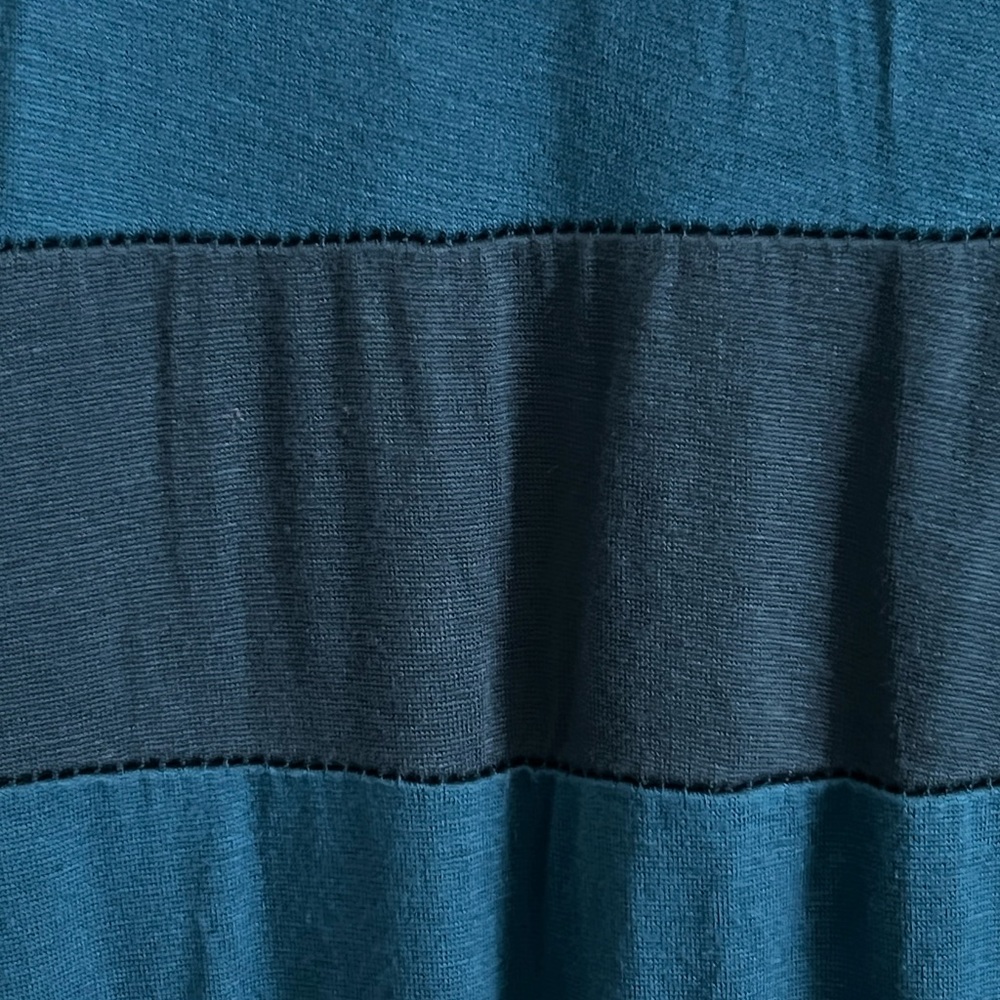 Blue V-Neck Maxi Dress - Picture 2 of 3